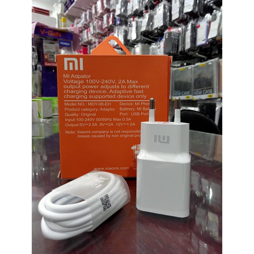 Charger REDMI 8 Kabel Data Micro Type C Quick Charge 3A Travel Adapter Fast Charge