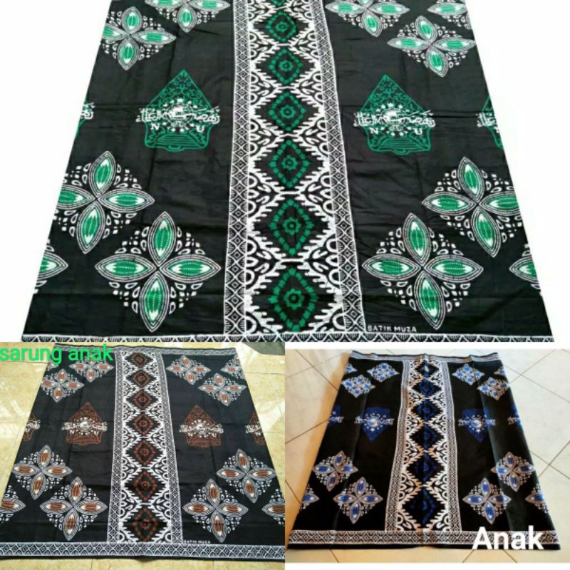 Sarung Batik Printing Anak Motif Kawung NU Keren Terbaru Murah Berkualitas Sarung Batik Pekalongan