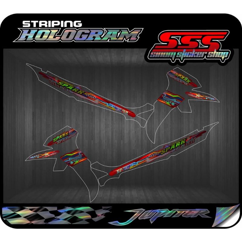 STRIPING VARIASI YAMAHA JUPITER Z TAHUN 2002-2008 KODE SP 01"