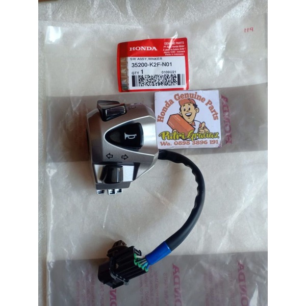 SWITCH STATER SCOOPY 2021 SWITCH ASSY NEW SCOOPY TOMBOL STATER NEW SCOOPY 35200-K2F-N01 ORI AHM