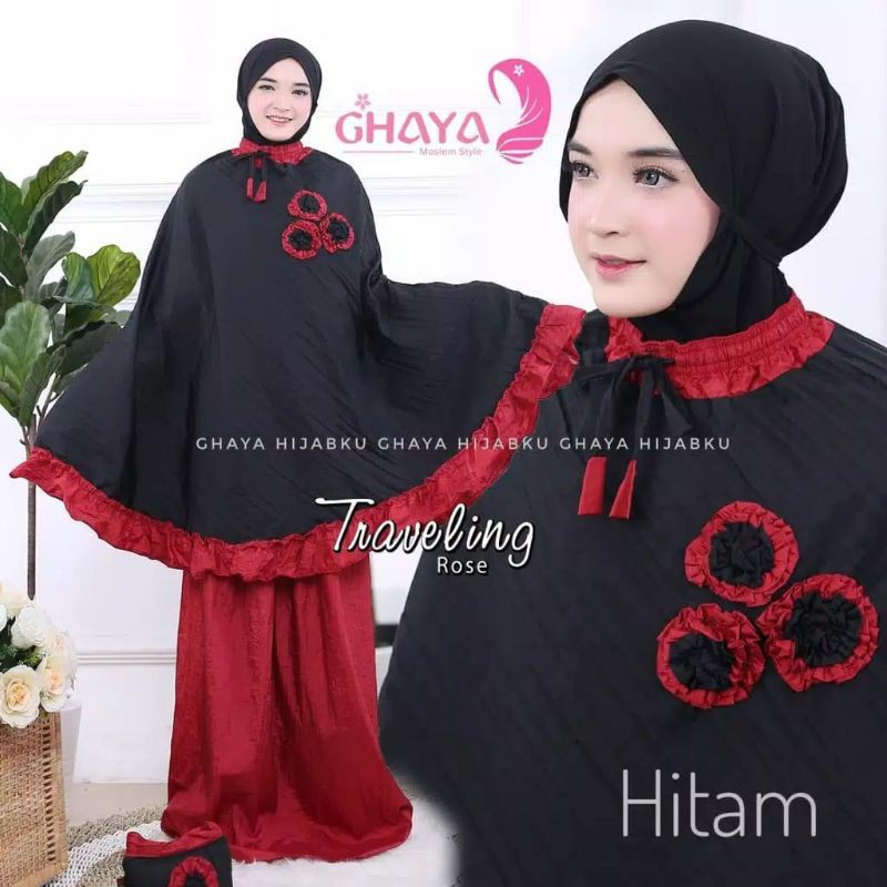 MUKENA PONCO PREMIUM llMUKENA TRAVELING TANPA KEPALA