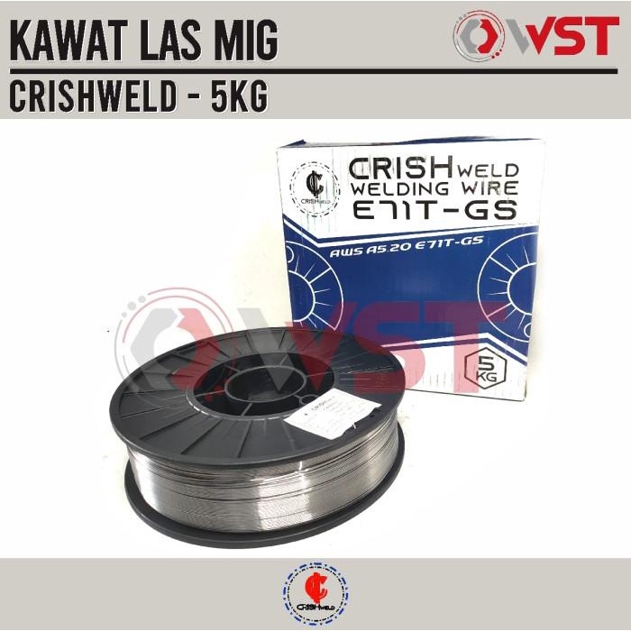 Crishweld Kawat Las Mig 5Kg / E71T-Gs 0.8 X 5Kg / Daiden Mig 135 Xl
