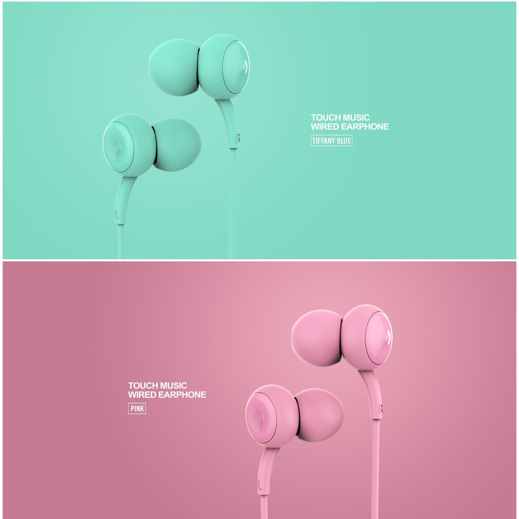 REMAX Concave Convex In Ear Wired Headset Earphone HD Stereo Bass with Mic RM-510