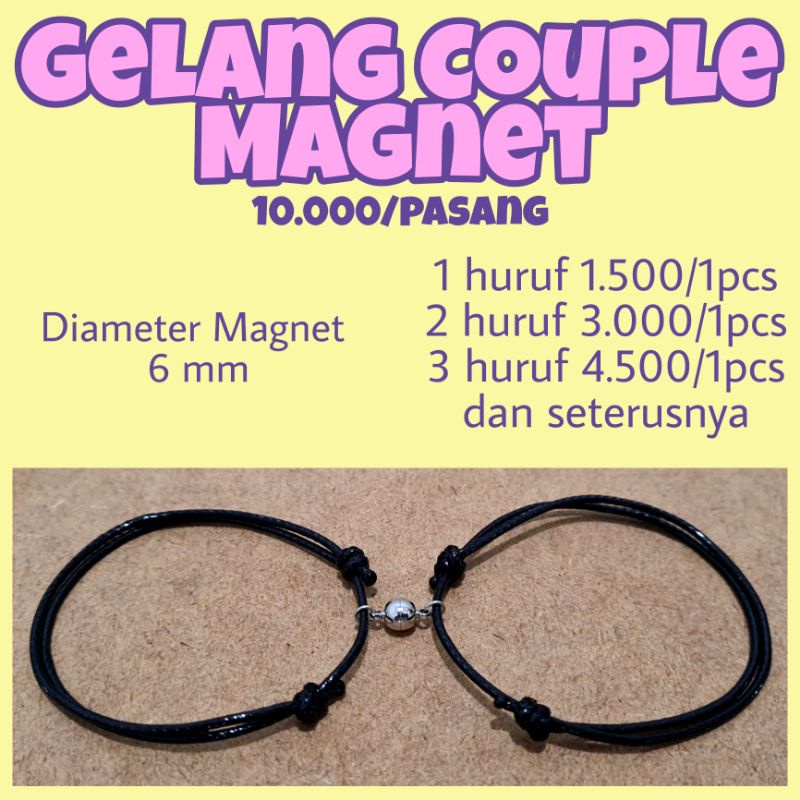 Gelang Couple Magnet/Gelang Couple/Gelang magnet/Gelang Simpul