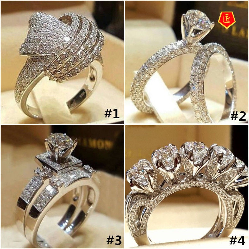 [Ready Stock]Creative Moissanite Ring S925 Silver