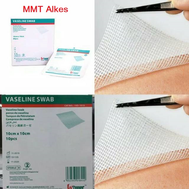 Vaseline Swab 10 X 10 Cm . Kasa Steril Vaseline Swab wintuel