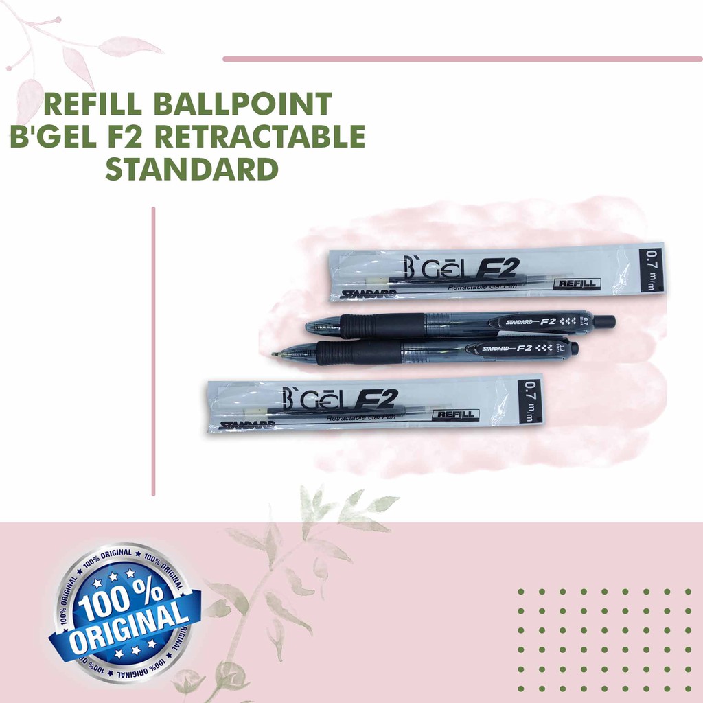 

BALLPOINT GEL CETEKAN F2 0.7 MM RETRACTABLE STANDARD BLACK PERBIJI/PTR700016723