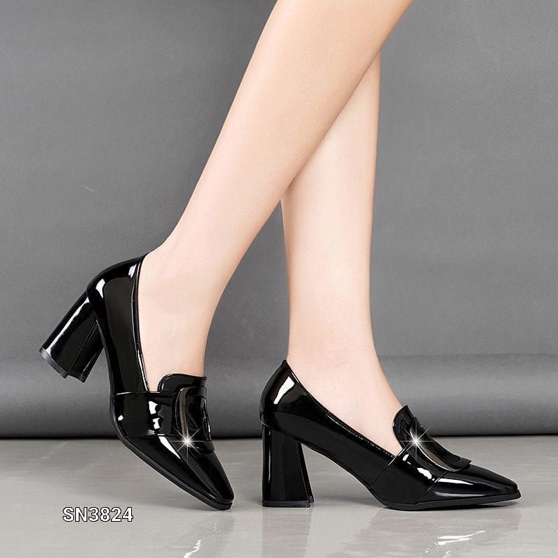 HIGH BLOCK SLOP FASHION SHOES KOREA SN3824