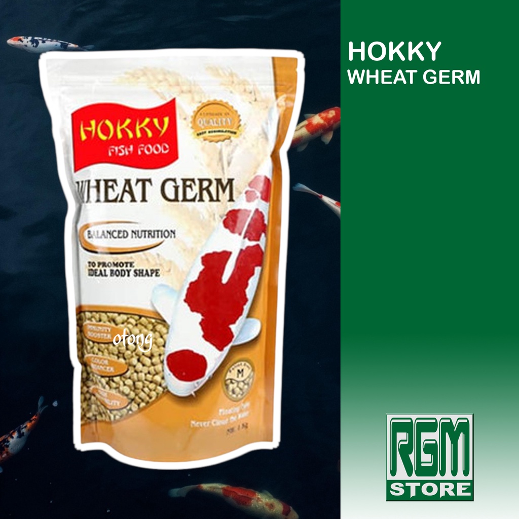 HOKKY WHEAT GERM MAKANAN PAKAN PELET IKAN HIAS KOI