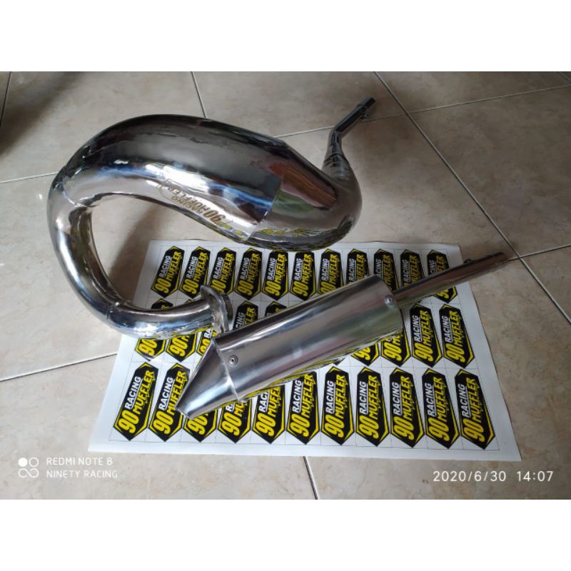 Knalpot RX King Udang Trail Full Crom