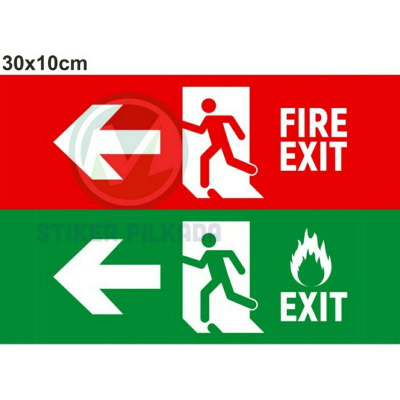 

STIKER VINYL EXIT 30x10CM