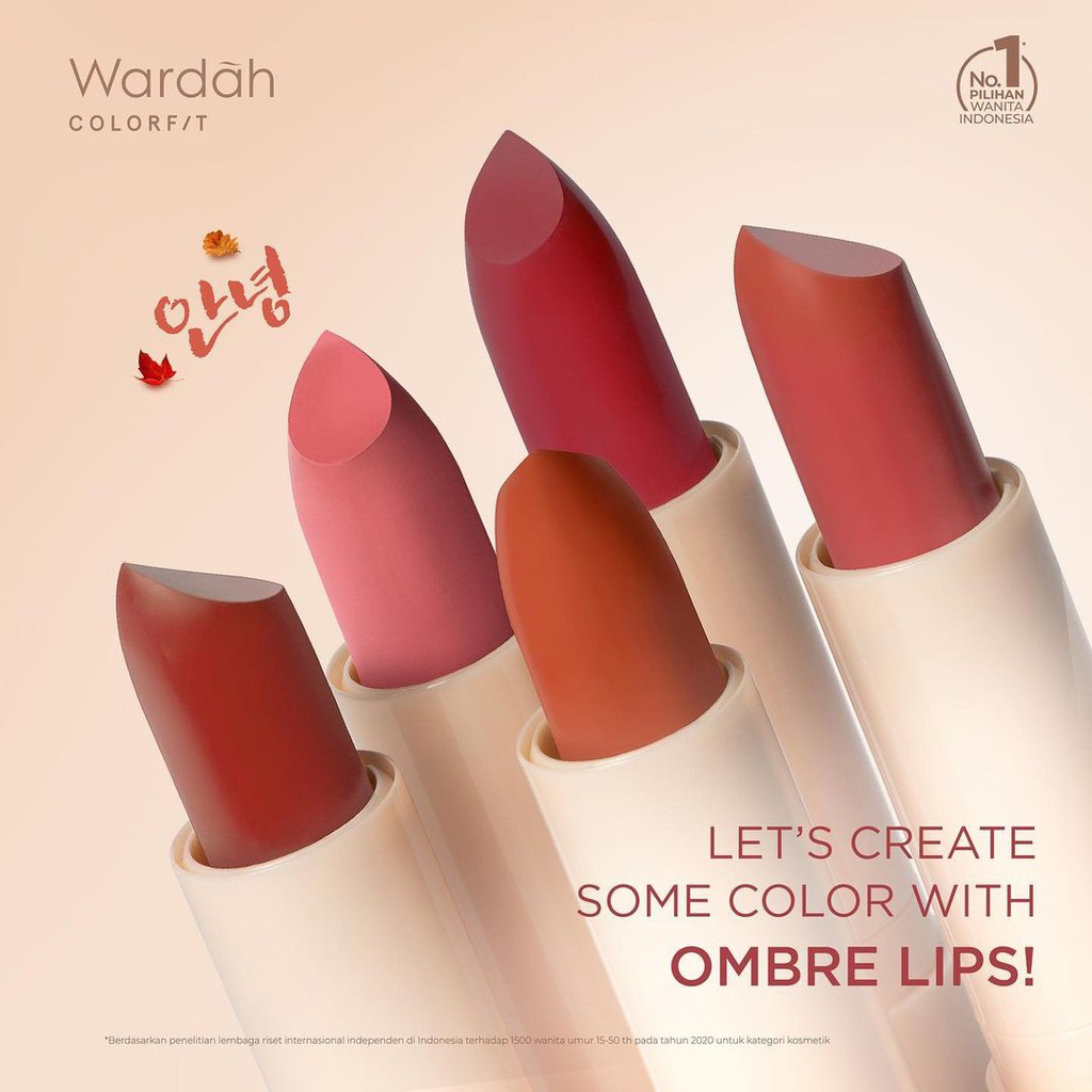 ❤️GROSIR❤️ Wardah Colorfit Ultralight Lipstick Korean Series / BEST SELLER