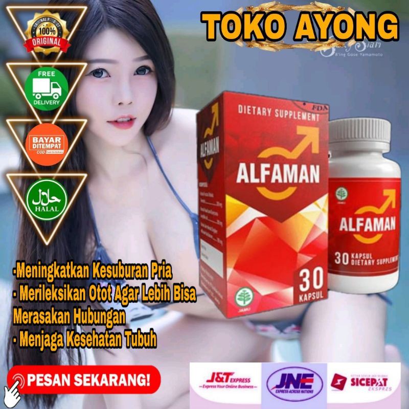 ALFAMAN ASLI UNTUK STAMINA PRIA ISI 30 KAPSUL