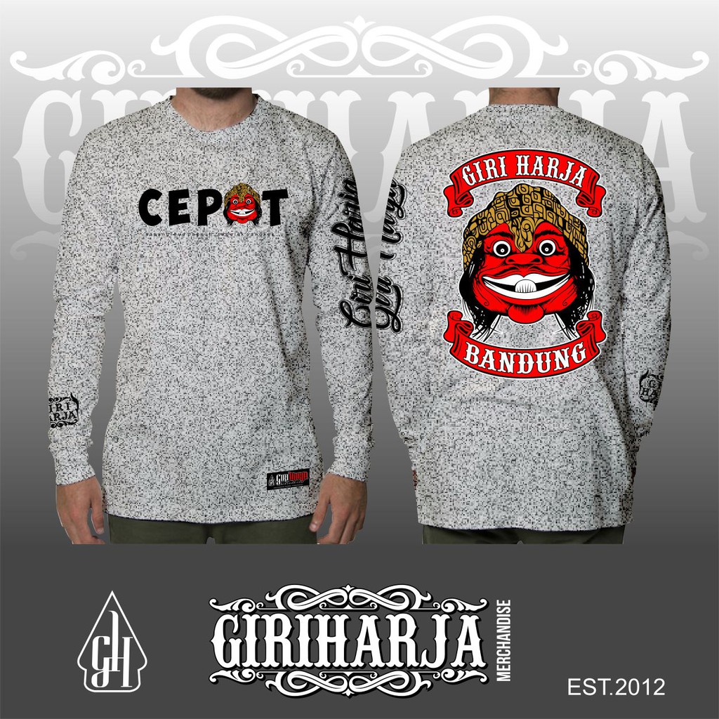 Kaos wayang golek Cepot / kaos wayang golek Giri Harja / Kaos wayang golek sunda / kaos tangan panja