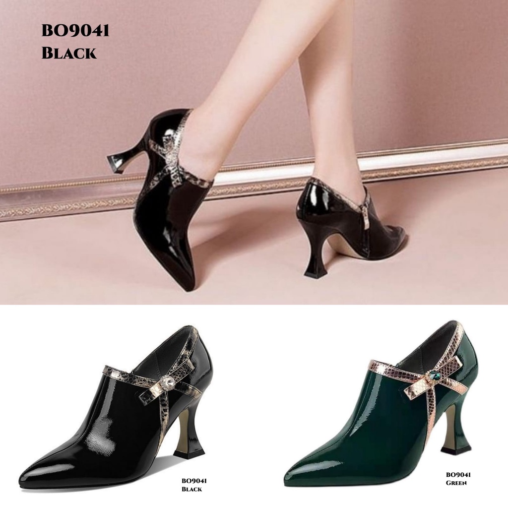 RESTOCK WYN SEPATU BOOTS HEELS FASHION KOREA BO9041