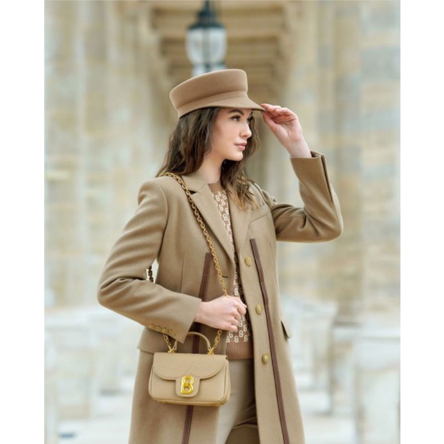 Alma flap Bag Beige by Buttonscarves