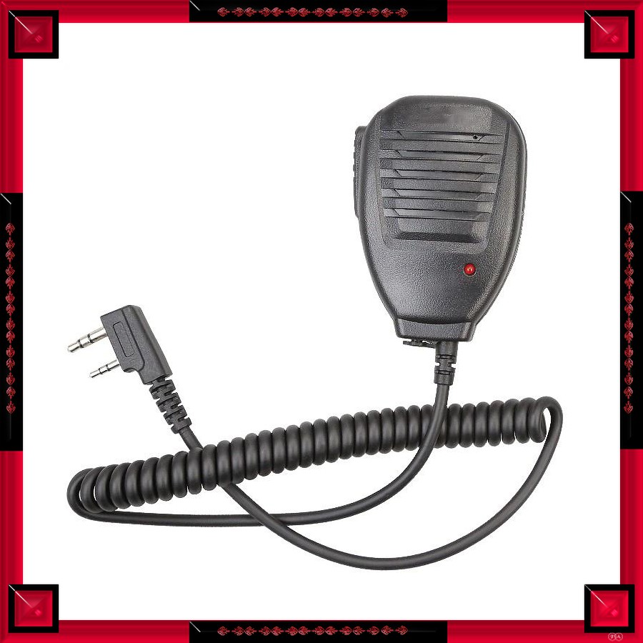 Speaker Microphone PTT for Walkie Talkie Taffware - Hitam - RS-114 -