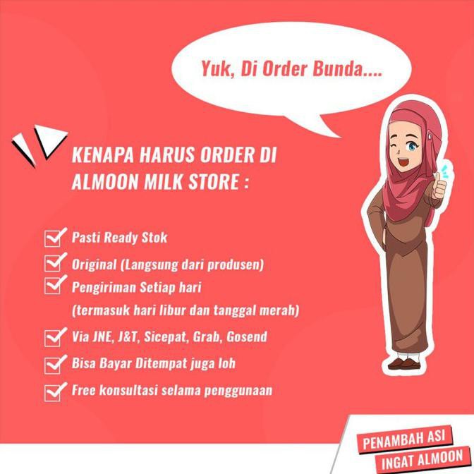 

MURAH! Rasa Asi Milk Busui Almoon Ibu Coklat Almoonmilk Susu Booster Nutrisi