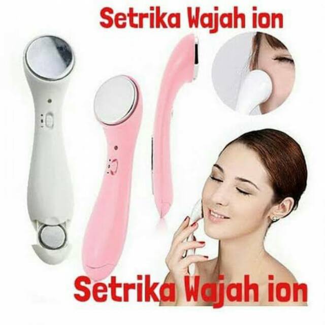 SETRIKA WAJAH  ION FACE MASSAGER PENGENCANG KULIT DAN PENIRUS