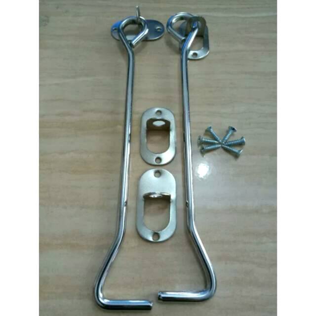 1PCS Hak angin jendela  polos silver kaitan jendela  