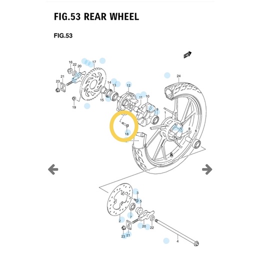BAUT / MUR NAPGEAR NAP GIR SATRIA FU150 SATRIA 2TAK SMASH SHOGUN 110 SHOGUN SP 125 GSX R GSX S SUZUKI BANDIT SATRIA FU FI INJEKSI NUT SPROCKET GEAR ASLI SUZUKI-2