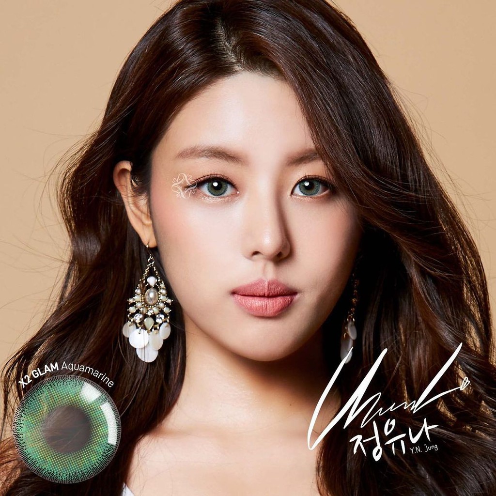 Softlens X2 GLAM DIA 15.00mm TOURMALINE CITRINE AQUAMARINE MINUS (-0.50 s/d -3,.00 )/Lensa  Kontak/BS