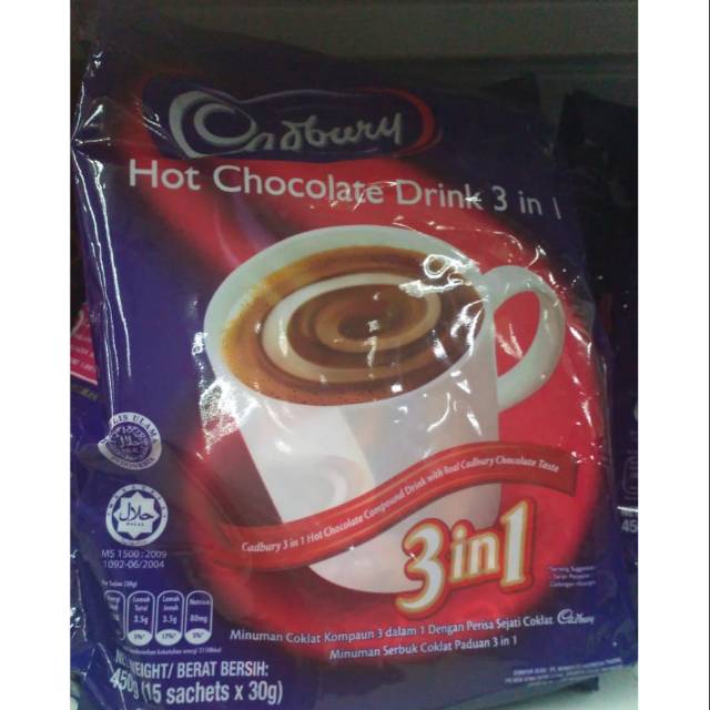 

cadbury hot chocolatos drink 3 in 1