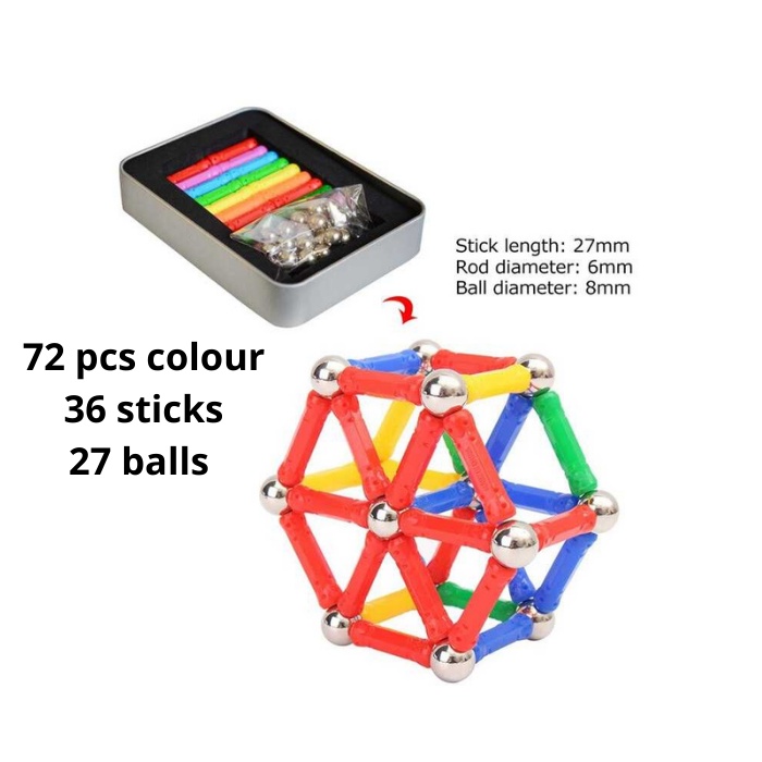 Mainan Anak Magnet Susun Magnetic Ball Kid Learning Toys