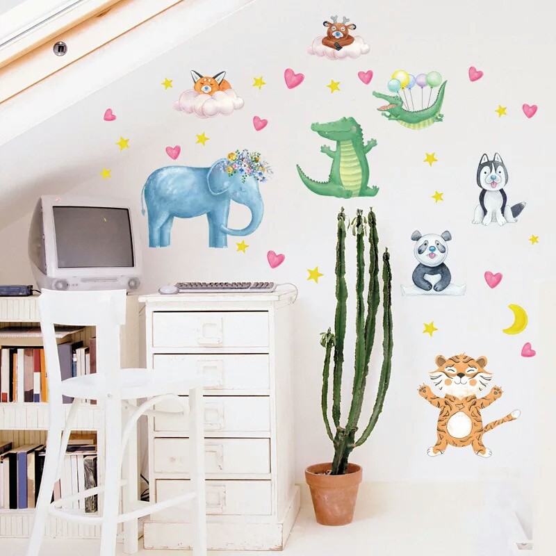 RELIZA WALL STICKER / STIKER DINDING ANAK KIDS ANIMAL HEWAN SK7153