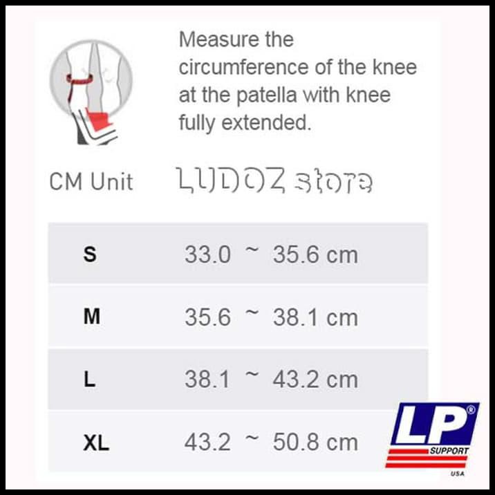 P92N Standard Knee With Pad Lp-707 Support Closed Patella Decker Lutut - Hitam, S 5X2N