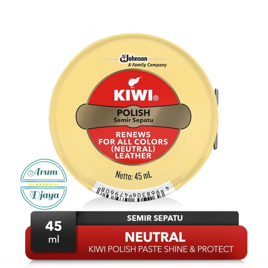 Kiwi Semir Sepatu Netral Kiwi Paste SP Shoe Polish Semir Sepatu Neutral 45mL