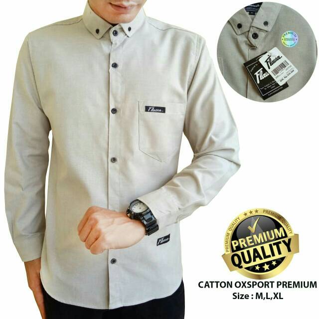 KEMEJA PRIA MENS POLOSAN LENGAN PANJANG COOLMAN PAKIAN PRIA CASUAL PAKAIAN DINAS PNS KERJA SIZE MLXL