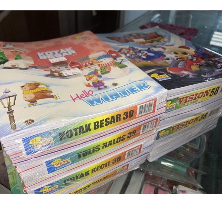 

Sudah READY.. Buku tulis VISION semua jenis garis kotak halus