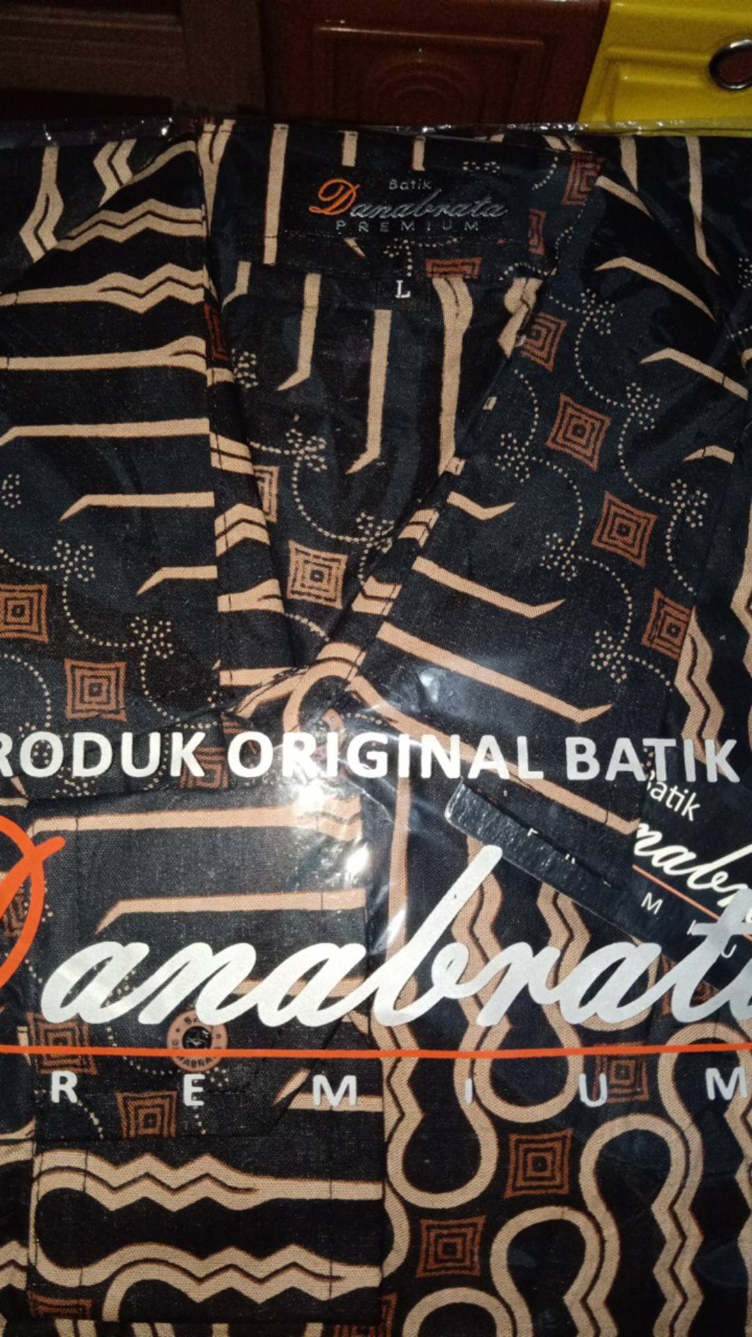 Kemeja Batik Lengan Panjang Danabrata Batik Pria Motif Seno Jarum Size M L Xl Xxl Regularrr