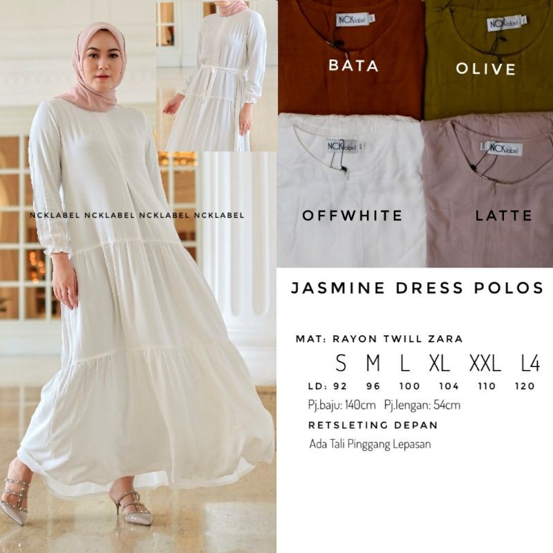 Jasmine dress polos,ori Nck label