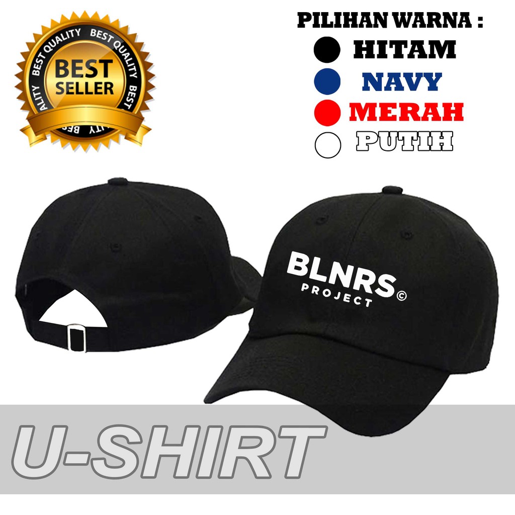 BERKUALITAS  Topi Baseball BLNRS PROJECT keren Pria Wanita U-SHIRT