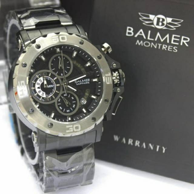 JAM TANGAN PRIA BALMER 7975 FULL BLACK ORIGINAL