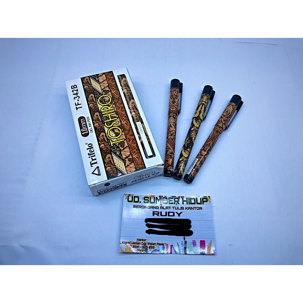 

Pulpen Trifelo 1.0mm (TF-342B), Harga perlusin isi 12 pcs