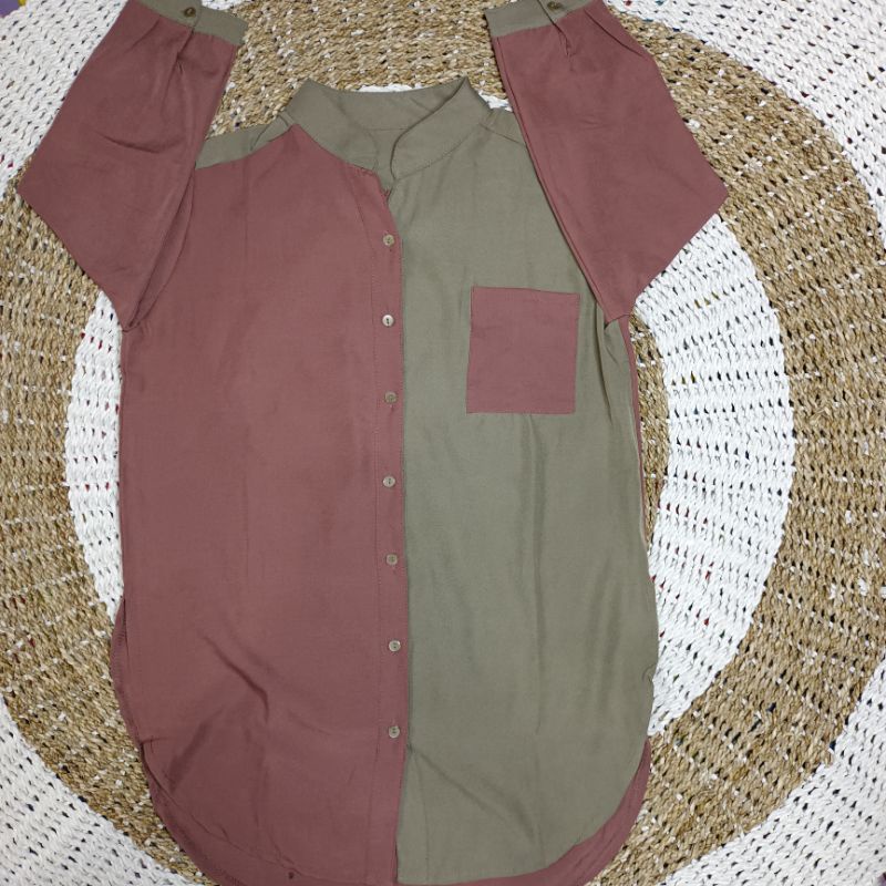 Kemeja Two tone