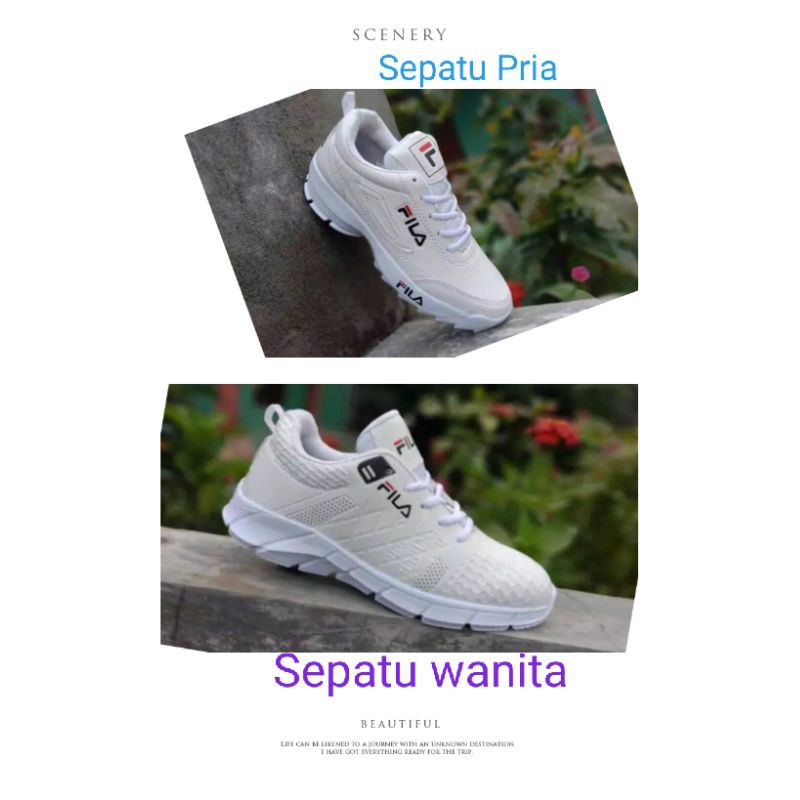 Sepatu couple Fila cewek cowok