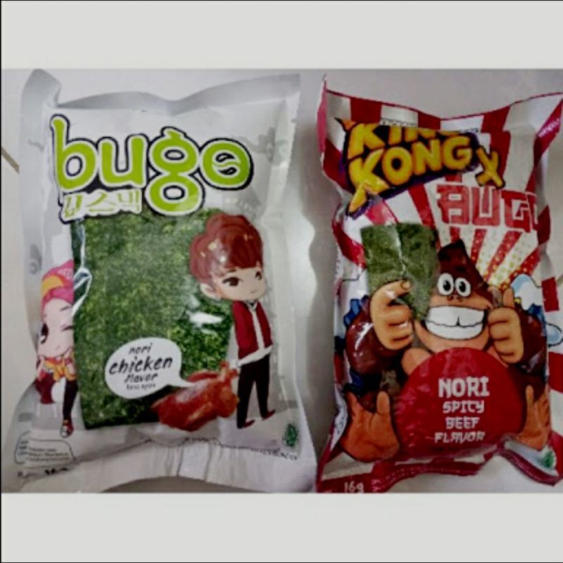 

Nori Kingkong x bugo 16gr rumput laut impor korea