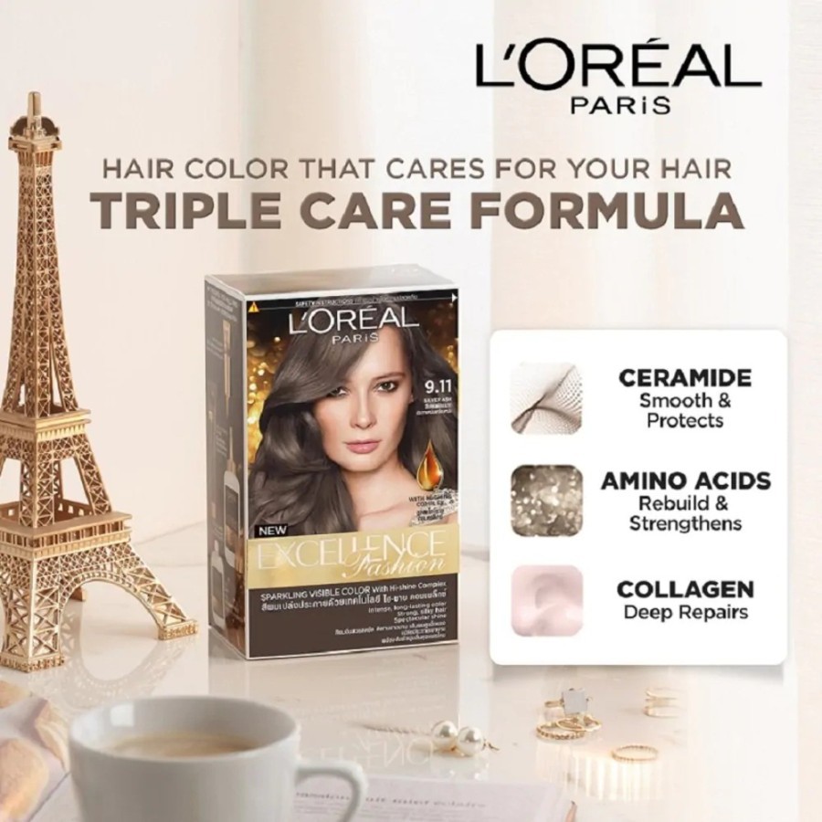 ★ BB ★ Loreal Paris Excellence Fashion Hair Color Ash - L'OREAL