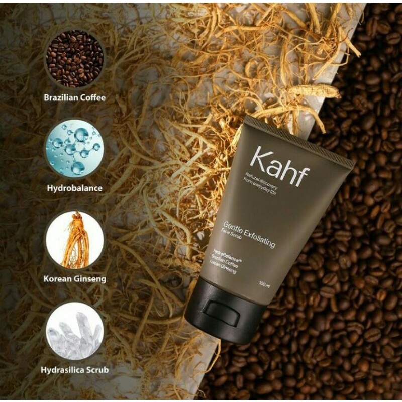 Kahf Gentle Exfoliating Face Scrub Sabun Wajah Pria