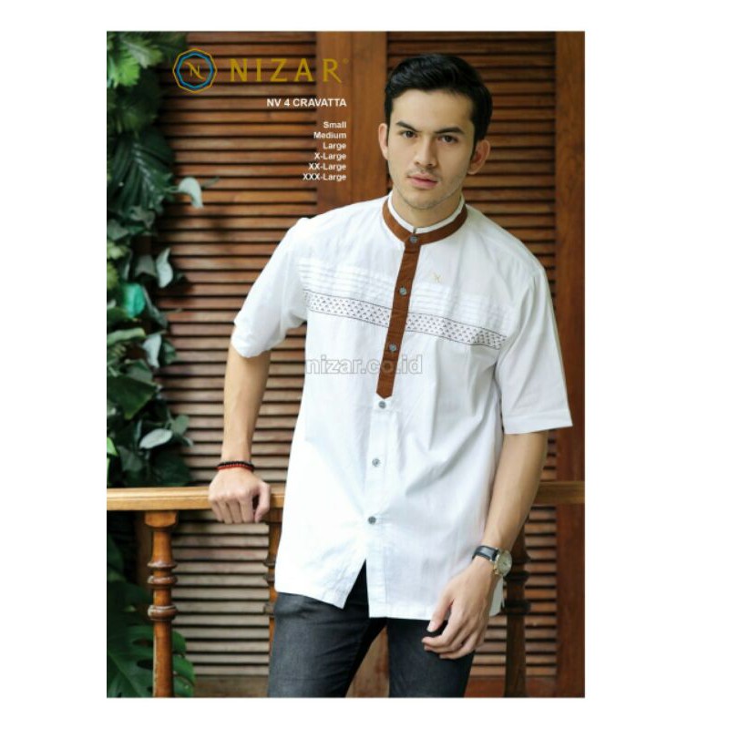 JUMBO Baju Koko Nizar Bordir NV 4 Cravatta REGULER