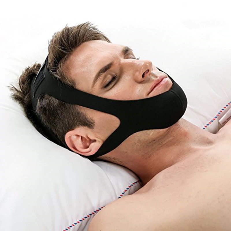 Sabuk Tidur Anti Ngorok Anti Mendengkur Snoring Solution Chin Rest Band Strap Mencegah Ngiler