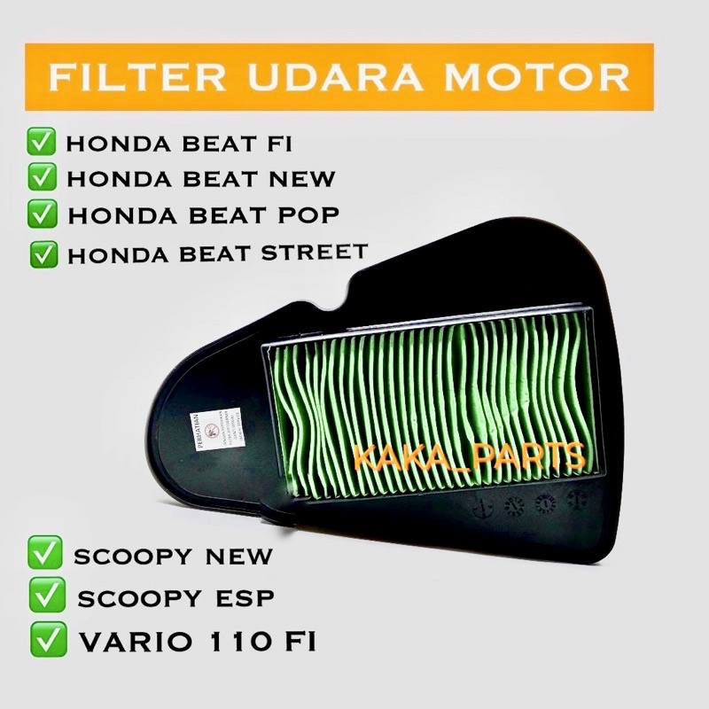 filter udara honda beat F1 / beat esp / beat pop esp / beat new / beat esp street / vario 110 f1 / scoopy f1 / esp /K16