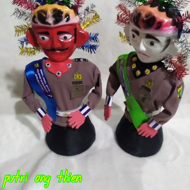 BONEKA POLISI ONDEL ONDEL NYALA TINGGI 33 CM TERLARIS TERMURAH