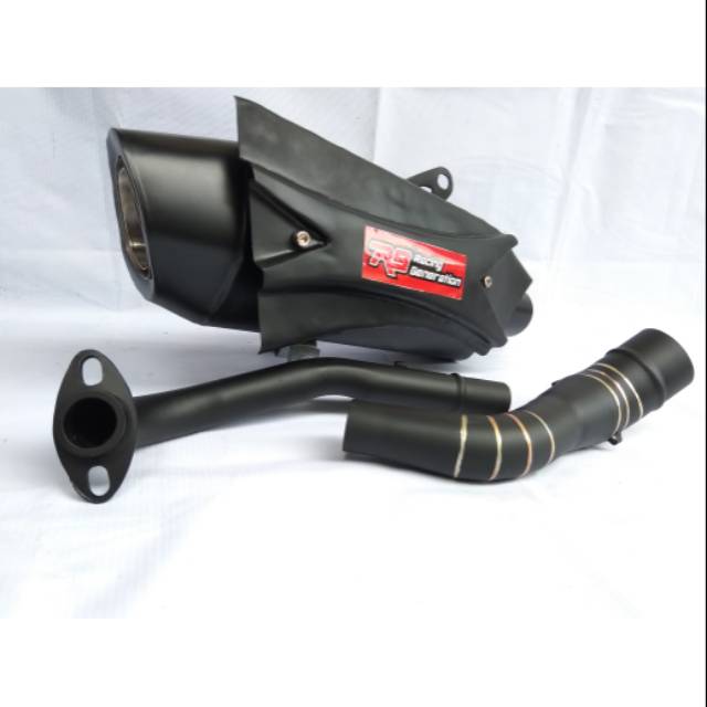 Knalpot R9 full black untuk Nmax Vario Adv Aerox Beat Scoopy Aerox Beat dll