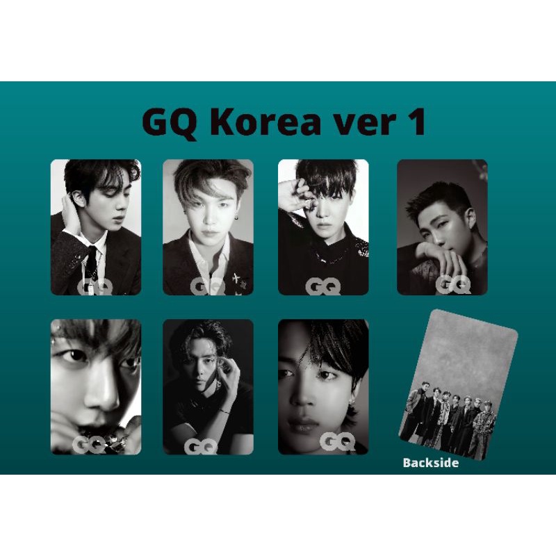 BTS PC / Photocard GQ Magz Korea