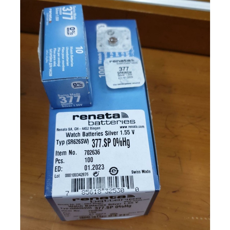 Baterai RENATA 377 SR626SW Original Battery Batrai Jam Tangan | distshop